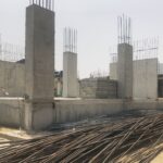 Ongoing construction of The Alfred by Dutum Ltd. Materials supplied by Build Africa